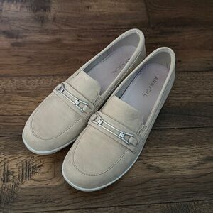 Aravon Slip On Womens‎  Shoes Tan/khaki Leather Comfort Sz 9.5B